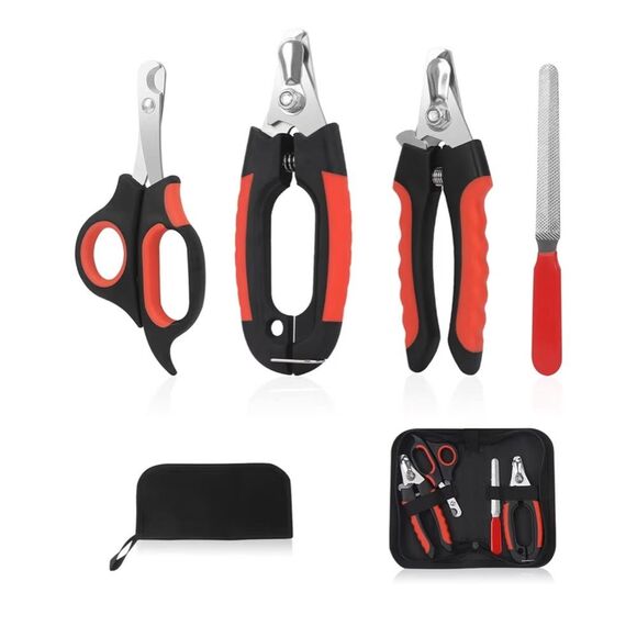 NWT Dog Nail Clippers and Trimmer Set with Safety Guard & Storage Case - Picture 1 of 6